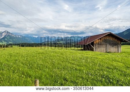 Autumn Impressions At Schweineberg Near Sonthofen, Bavaria Germany