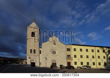 Venafro, Italy - October 16, 2019: The Basilica Of Sts. Martyrs Nicandro, Marciano And Daria Which H