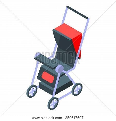 Mother Pram Icon. Isometric Of Mother Pram Vector Icon For Web Design Isolated On White Background