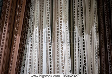 Cermic Tile Edges Trim Profiles On The Construction Shop