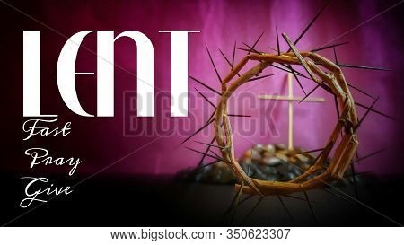 Lent Season,holy Week And Good Friday Concepts - Text 