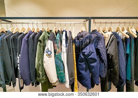 HONG KONG, CHINA - CIRCA JANUARY, 2019: interior shot of Kenzo store at ifc mall in Hong Kong. Kenzo is a French luxury fashion house founded by Japanese designer Kenzo Takada.