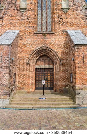 Entrance To The Domsogn Church Of Haderslev, Denmark