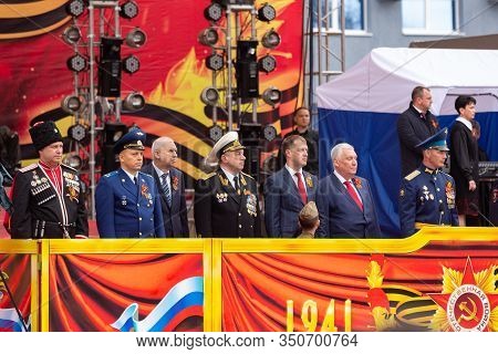 Anapa, Russia - May 9, 2019: The Leadership Of The Resort City Of Anapa On The Stage Of Theater Squa
