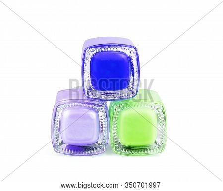 Color Nail Polish Isolated On White Background