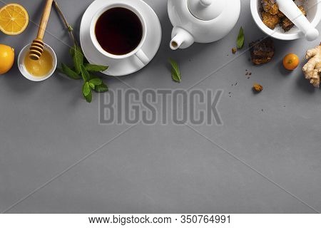 Natural, Organic Chaga Team Hot Drink Made From Wild Mushroom Inonotus Obliquus Living On Birch Bark