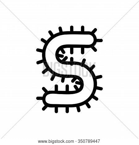 Worm Icon Vector. Thin Line Sign. Isolated Contour Symbol Illustration
