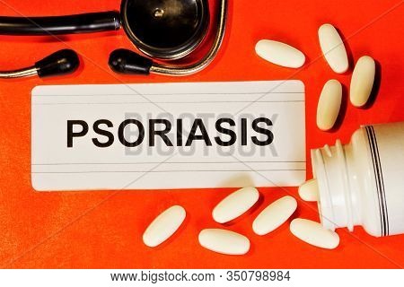 Psoriasis Is A Chronic Non-infectious Disease, Dermatosis That Affects The Skin, And Red, Dry, Blotc