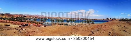 Panorama Of Sharm El-maya Bay (red Sea) With The Old Market On The Horizon In Sharm El Sheikh (egypt