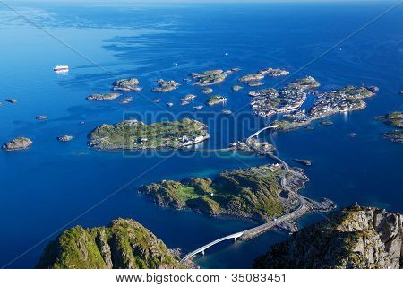 Scenic View On Lofoten