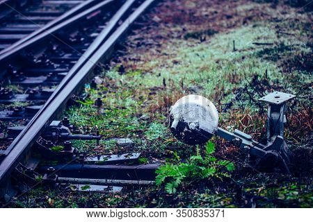 Very Old Point Machine At Railroad Switch