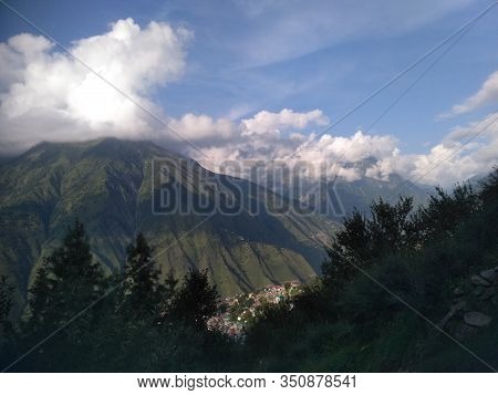 Landscape View Of Chamba Valley Hills Himachal Pradesh