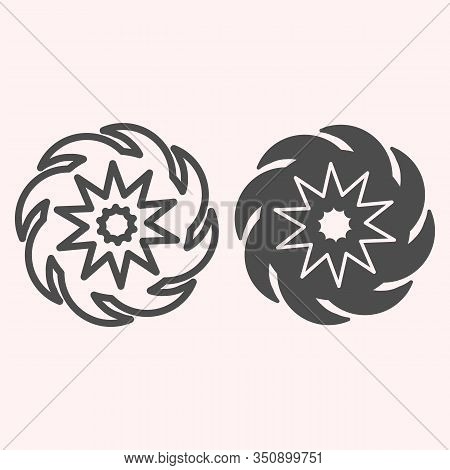 Black Hole Line And Glyph Icon. Collapsar, Mattery And Time Space Harvester. Astronomy Vector Design