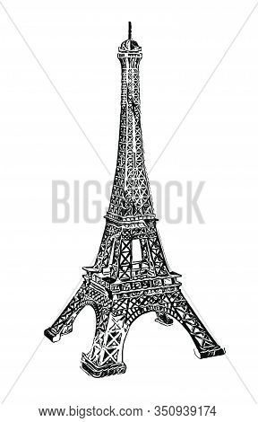 Eiffel Tower Sketch - Paris Symbol Vector