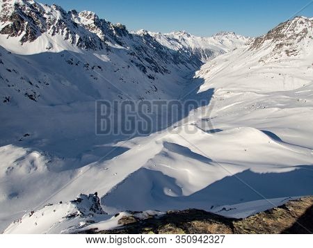 Skitouring Paradise Silvretta Mountains In Austria