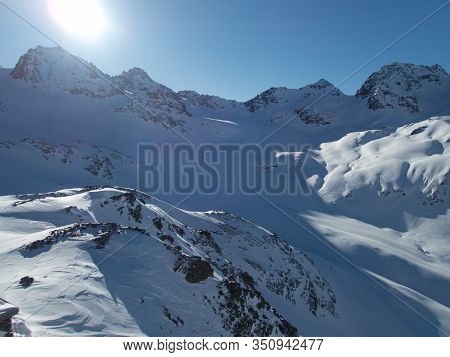 Skitouring Paradise Silvretta Mountains In Austria