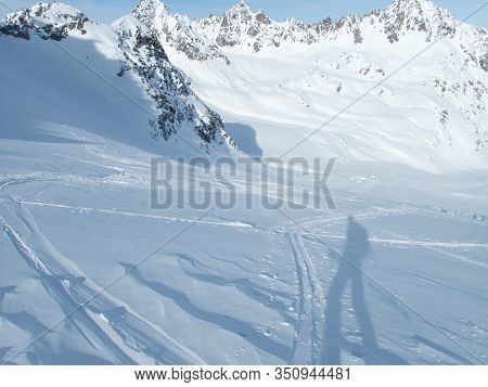 Skitouring Paradise Silvretta Mountains In Austria