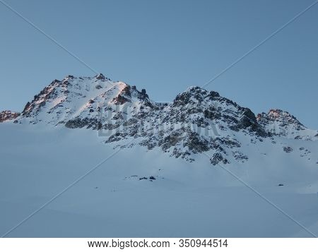 Skitouring Paradise Silvretta Mountains In Austria