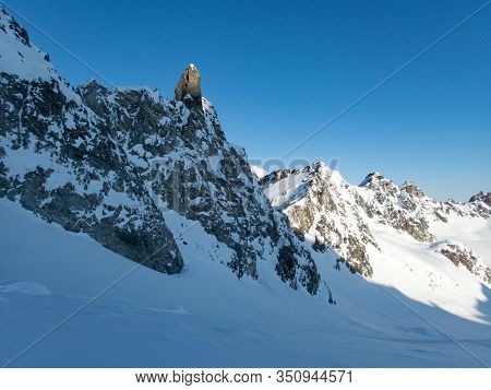 Skitouring Paradise Silvretta Mountains In Austria