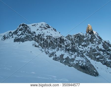 Skitouring Paradise Silvretta Mountains In Austria