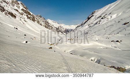 Skitouring Paradise Silvretta Mountains In Austria