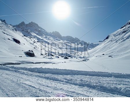 Skitouring Paradise Silvretta Mountains In Austria