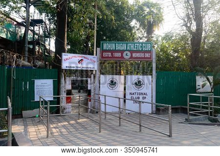 Front Gate Mohun Bagan Football Ground, Near Eden Gardens Stadium. Famous Playground Of Calcutta Foo