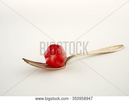 Ripe, Red Cherry Tomatoes Of The Confetto Variety