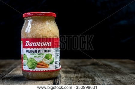 Perth, Scotland - 11 November 2019: Sauerkraut With Carrot