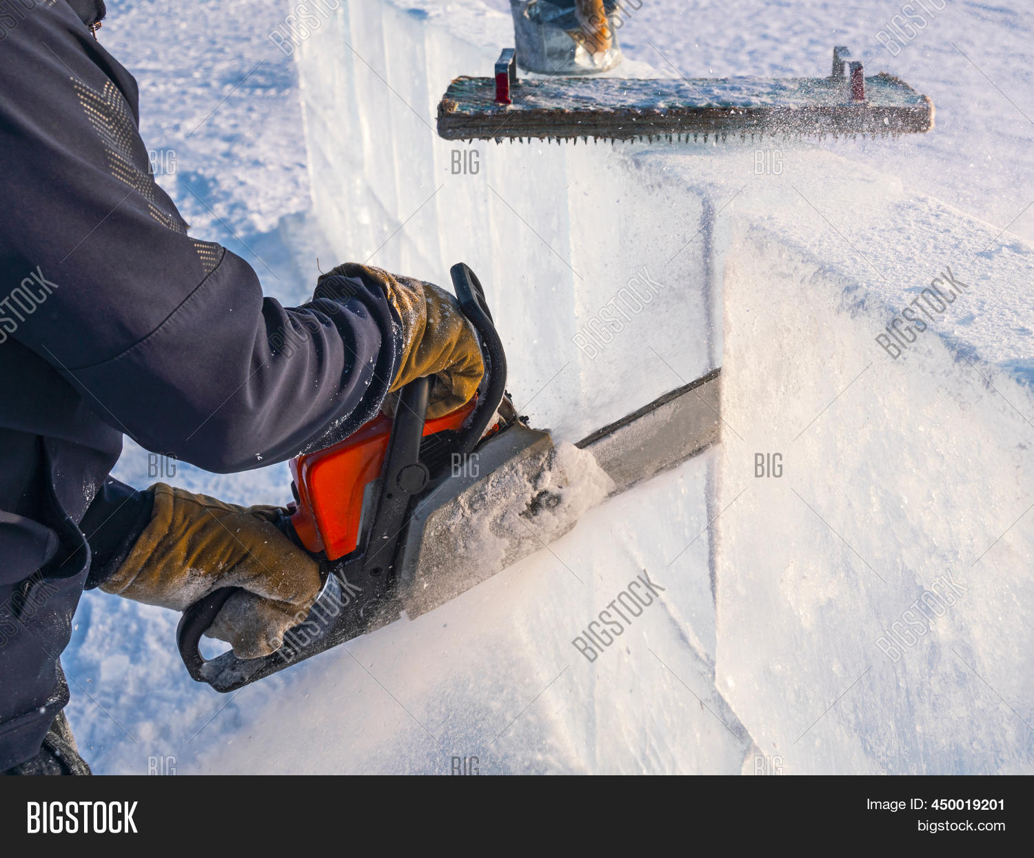 Making Ice Sculptures Image & Photo (Free Trial) Bigstock