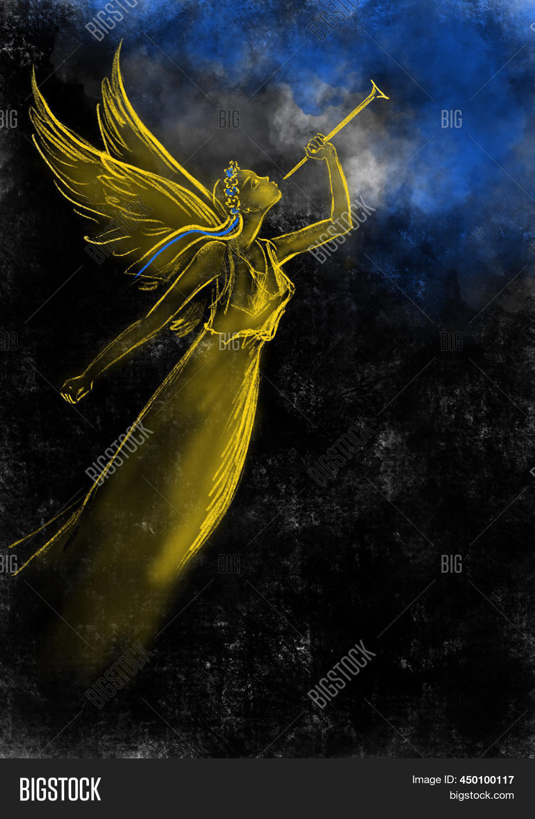 Trumpeting Angel Image & Photo (Free Trial) | Bigstock