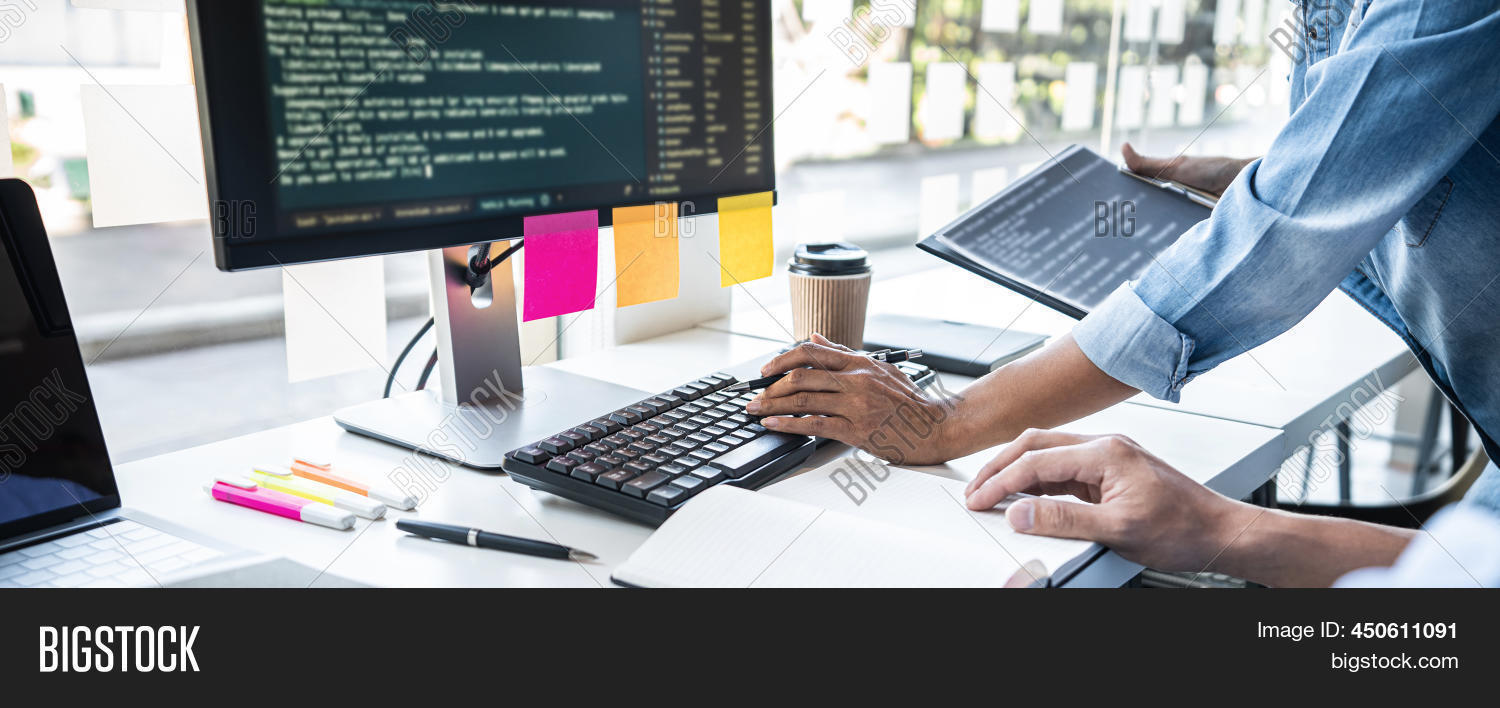 Writing Codes Typing Image & Photo (Free Trial) | Bigstock