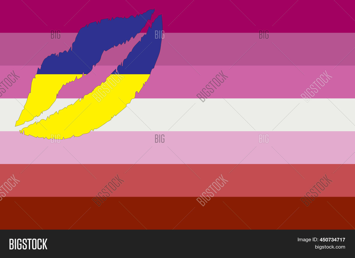 Lipstick Lesbian Flag Image & Photo (Free Trial) Bigstock