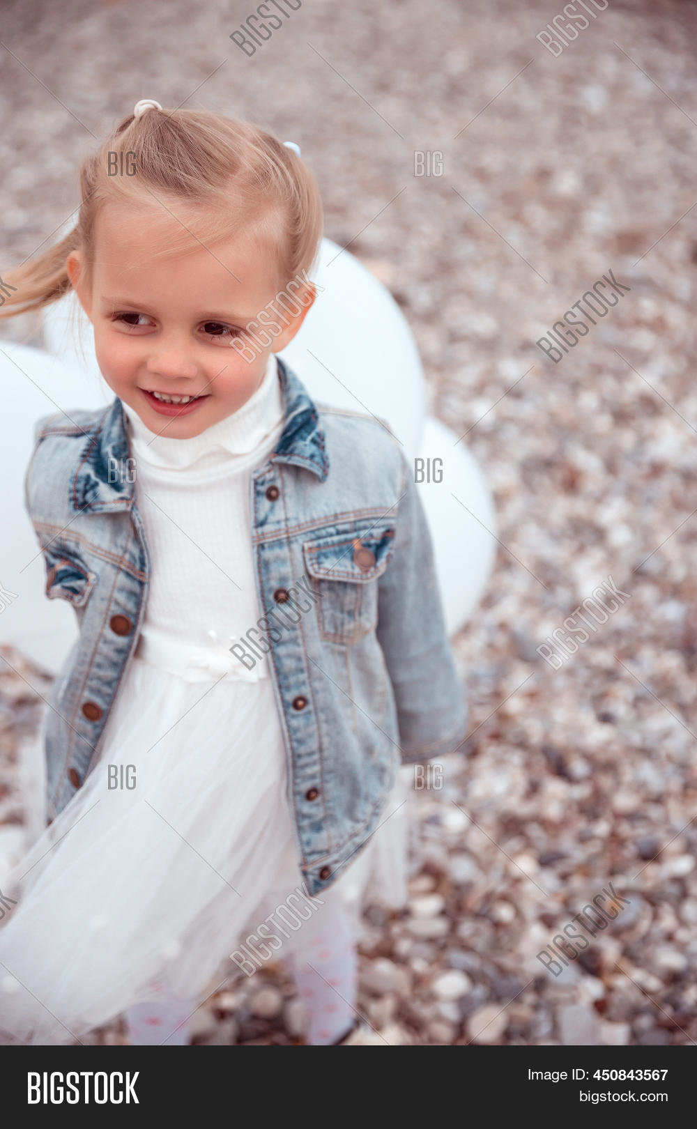 Cute Little Girl White Image & Photo (Free Trial) Bigstock