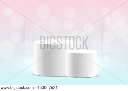 3d Podium Prodct Display Empty Background Design