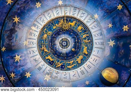 Droste Effect Background. Abstract Design For Concepts Related To Astrology And Fantasy.