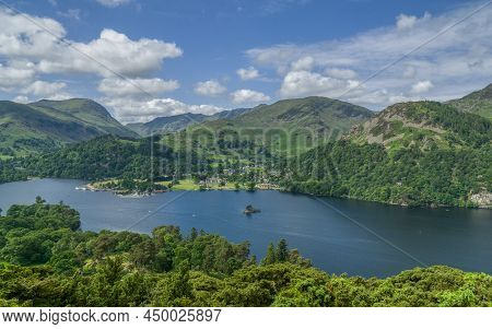 Glenridding In The Lake District And Ullswater Lake