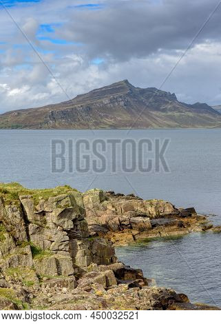 A View Of Ben Tianavaig Mountain On The Isle Of Skye