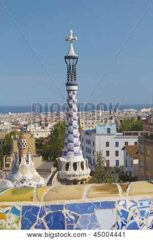 Il famoso Parco Guell a Barcellona