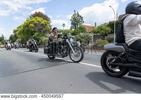 Tauranga New Zealand - February 26 2022; Local People Taking Part In Covid Pandemic Anti-mandate Pro