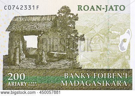 Village Gate From Malagasy Money - Ariary