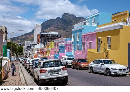 Bo Kaap Township In Cape Town February 20202, Colorful House In Cape Town South Africa. Bo Kaap