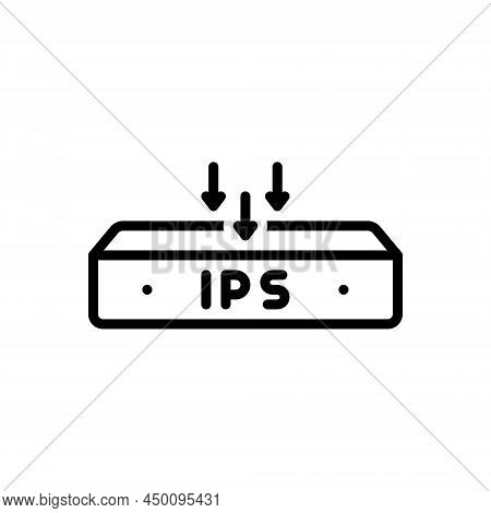 Black Line Icon For Ips Management Network Proxy Http Protocol Upload Database Device