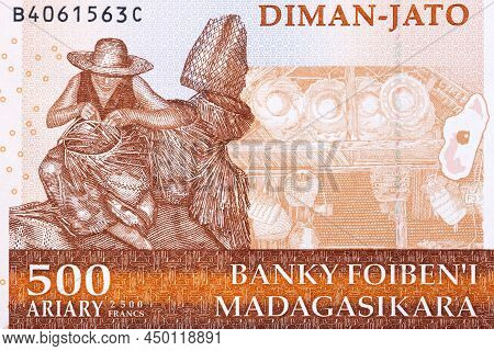 Artisan From Old Malagasy Money - Ariary