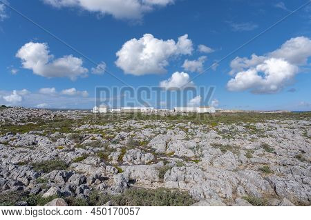Landscape And Ensemble Of Buildings In The Fortress Of Sagres In The Algarve In Portugal