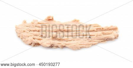 Smear Of Delicious Liverwurst Isolated On White