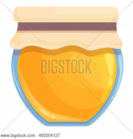 Shop Honey Jar Icon Cartoon Vector. Nectar Liquid. Nectar Container