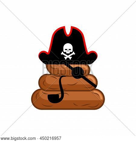Pirate Shit. Filibuster Turd In Pirate Hat.