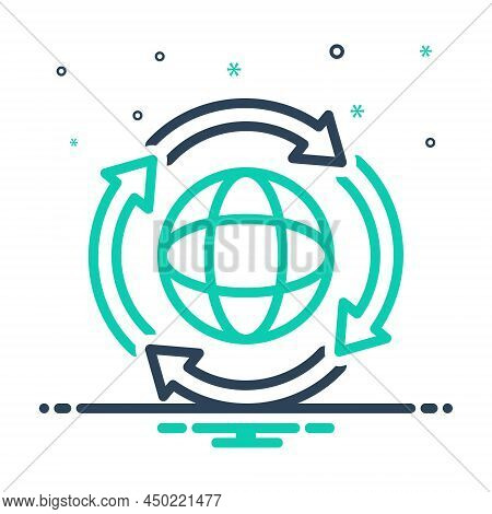 Mix Icon For Refresh Freshen Recommence Worldwide Restart Repeat Reload