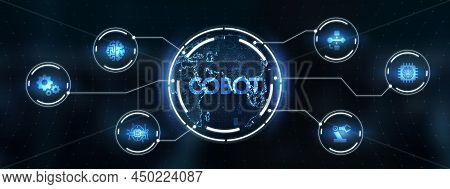 Industrial Automation Technology Concept. Collaborative Robot, Cobot. 3d Illustration